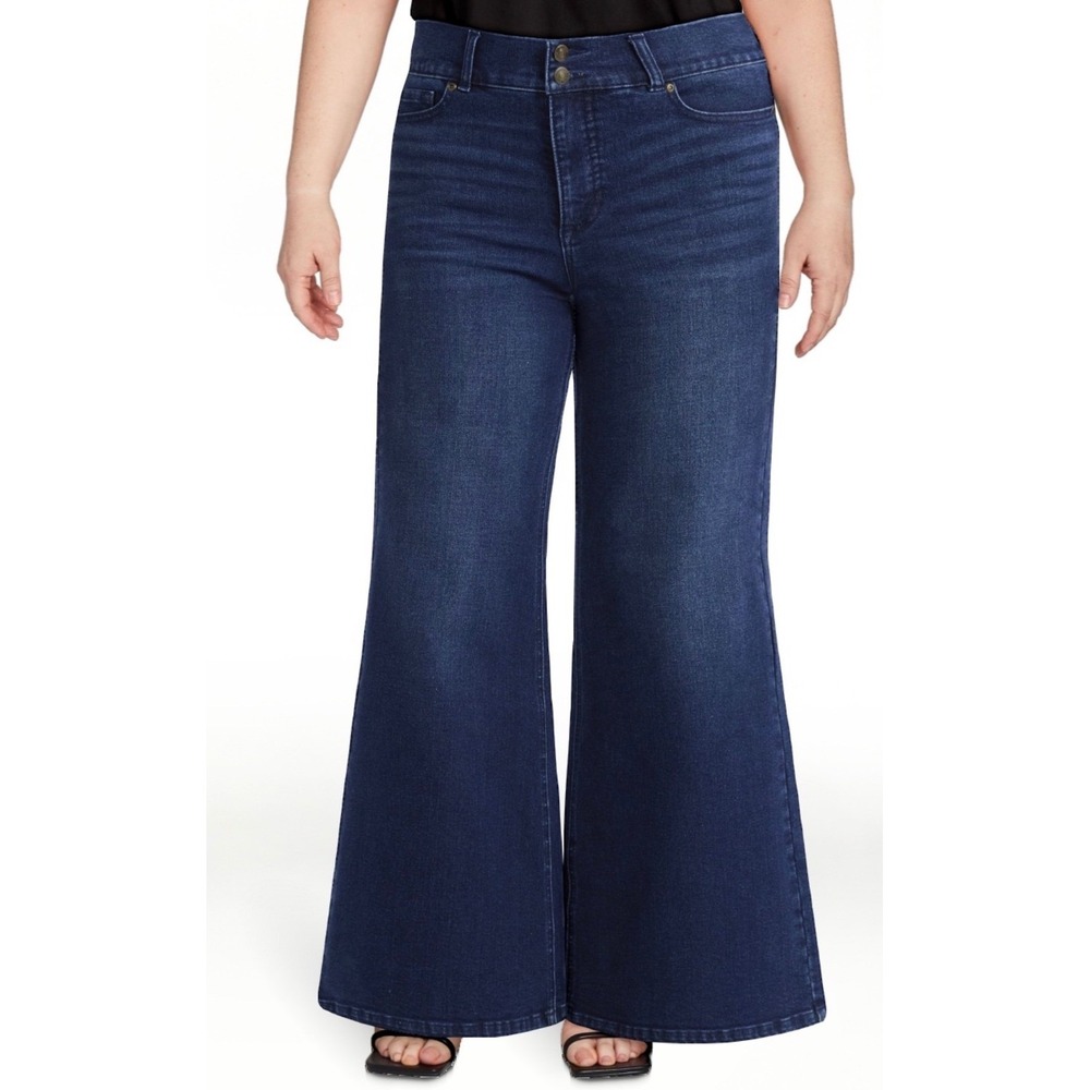 Women wide leg jeans size 18